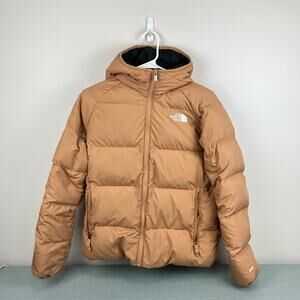 The North Face Boys' Reversible 600 Down Jacket Almond Butter Black XL 14/16